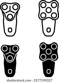 Electric shaver icon , vector illustration