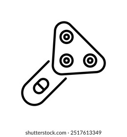 Icono de máquina de afeitar eléctrica Vector ilustración de stock