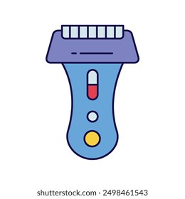 electric shaver icon with white background vector stock illustration