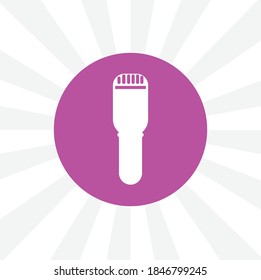 Electric shaver isolated simple solid vector icon