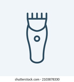 electric shaver line icon illustration