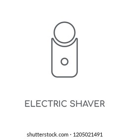 Electric shaver linear icon. Electric shaver concept stroke symbol design. Thin graphic elements vector illustration, outline pattern on a white background, eps 10.