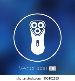 electric shaver razor icon symbol vector illustration.