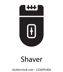 An electric shaving device with blade cutter depicting epilator 