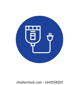 electric shaving machine barber block style vector illustration design