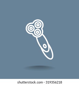 electric shaving machine icon
