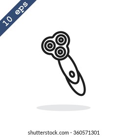 electric shaving machine icon