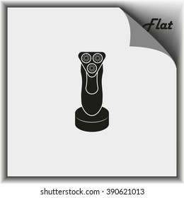Electric shaving machine icon.