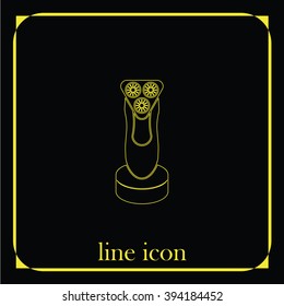 Electric shaving machine icon.