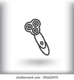 electric shaving machine icon