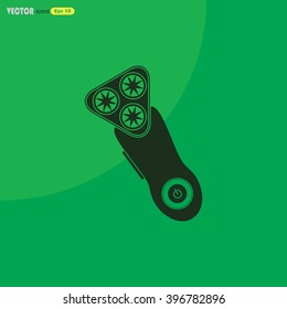 Electric shaving machine icon