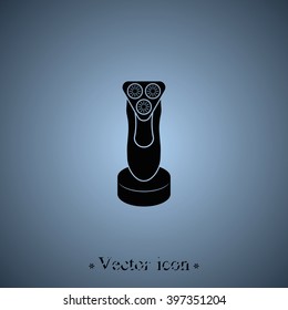 Electric shaving machine icon.