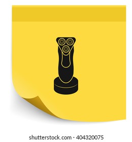 Electric shaving machine icon.