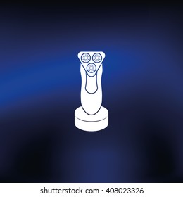 Electric shaving machine icon.