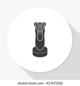 Electric shaving machine icon.