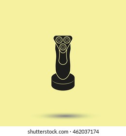 Electric shaving machine icon.