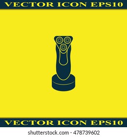 Electric shaving machine icon.