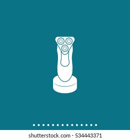 Electric shaving machine icon.