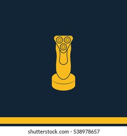 Electric shaving machine icon.