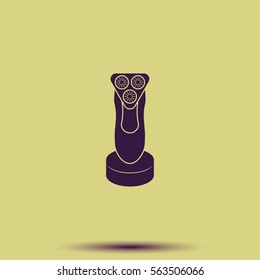 Electric shaving machine icon.