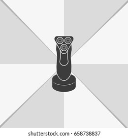 Electric shaving machine icon.