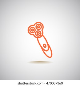  Electric shaving machine Icon Vector.