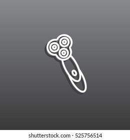  Electric shaving machine Icon Vector.