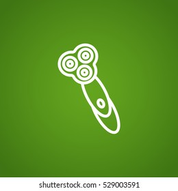  Electric shaving machine Icon Vector.