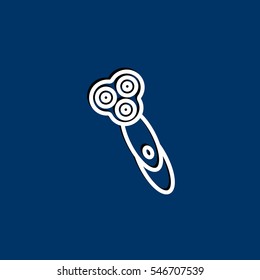  Electric shaving machine Icon Vector.
