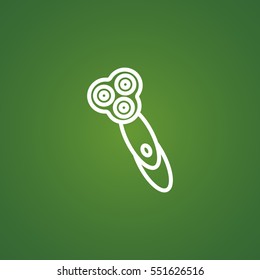  Electric shaving machine Icon Vector.
