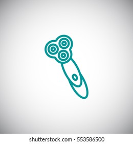 Electric shaving machine Icon Vector.