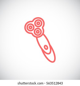  Electric shaving machine Icon Vector.