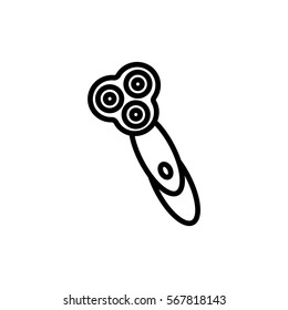 Electric shaving machine Icon Vector.