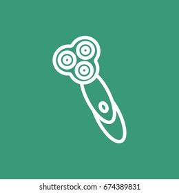  Electric shaving machine Icon Vector.