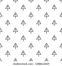 Electric shock sign pattern seamless vector repeat geometric for any web design