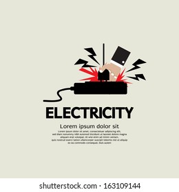 Electric Shock Vector Illustration EPS10