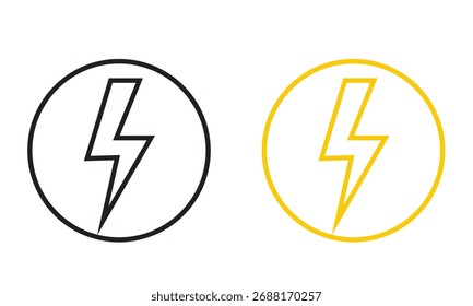 Elektroschock-Warnsymbol. Vektorgrafik. EPS 10