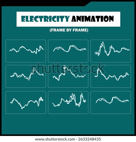 Electric Shock Wave Animation - Frame by Frame Sequence 
