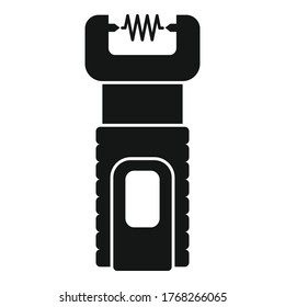 Elektrisches Shocksymbol. Einfache Illustration von elektrischem Shocker, Vektorsymbol für Webdesign einzeln auf weißem Hintergrund