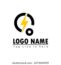 Electric Signal Logo Concept. Electrical repairs for Industry company Brand product electric