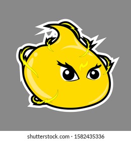 Electric slime monster is a high-resolution logo mascot. With the design of a slime with electric makes this logo very attractive. This logo is more suitable to be applied to the sport or e-sport logo