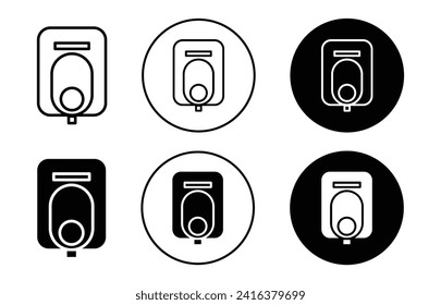 conjunto de símbolos de icono de jabón eléctrico en diseño gráfico de estilo de contorno