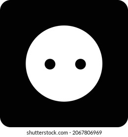Es ist ein Symbol für elektrische Steckdosen mit einem ästhetischen Liniendesign. perfekte Nutzung für Web, Design, Starup und etc. 