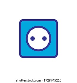 diseño de color de icono de enchufe eléctrico