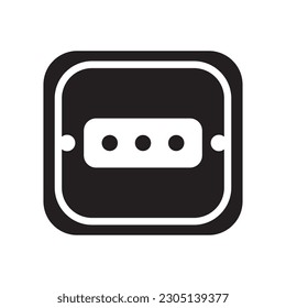 Plantilla de diseño de la ilustración del logotipo del icono del enchufe eléctrico.