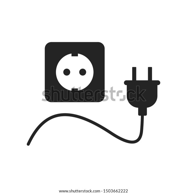 electric socket\
icon logo vector design\
element