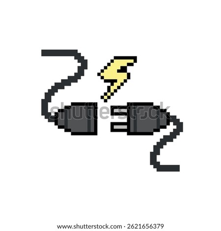 electric socket icon pixel art