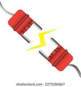 riesgo eléctrico de herramientas de símbolo de icono de enchufe eléctrico
