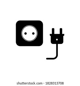 electric socket icon vector illustration logo template