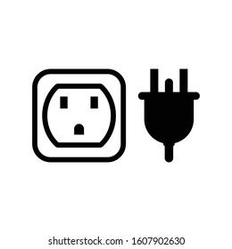 Electric Socket Logo Icon Template Stock Vector (Royalty Free ...